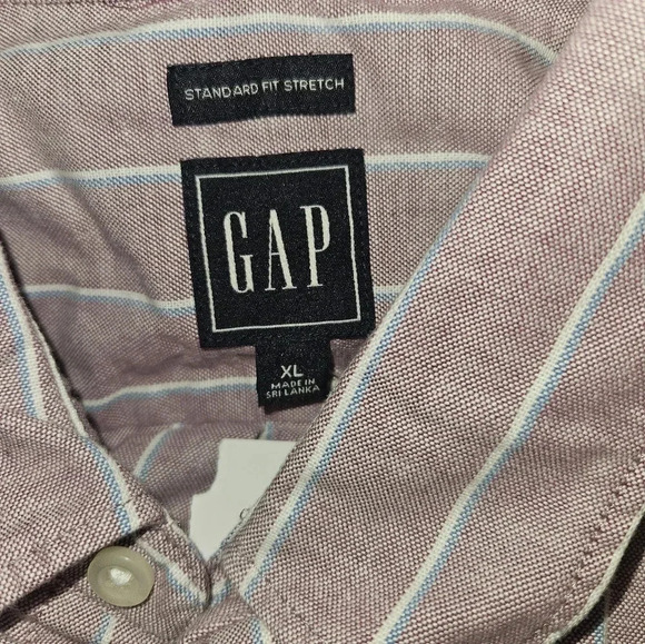 Gap Mens Button Up Long Sleeve Dress Shirt Size Xl - Picture 11 of 12